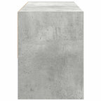Zapatero apilable gris hormigón 89,5x30x40 cm