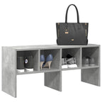 Zapatero apilable gris hormigón 89,5x30x40 cm