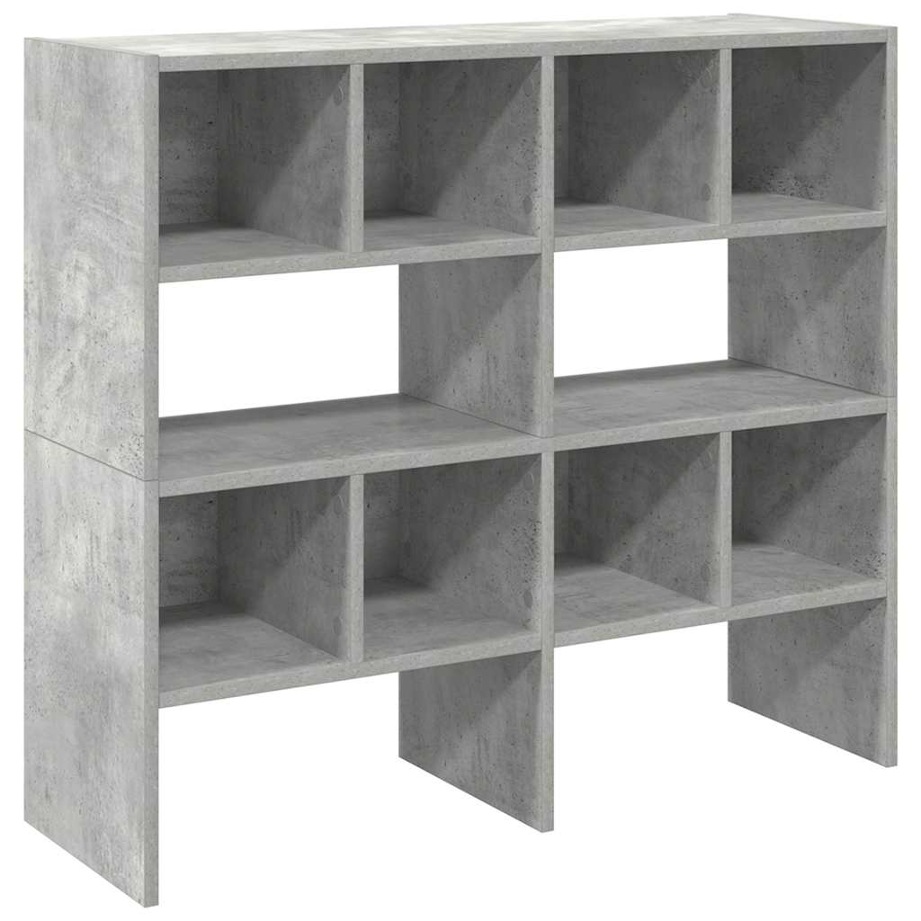 Zapateros 2 uds apilables gris hormigón 89,5x30x40 cm