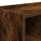 Zapatero apilable roble ahumado 89,5x30x40 cm