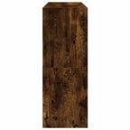 Zapateros 2 uds apilables roble ahumado 89,5x30x40 cm