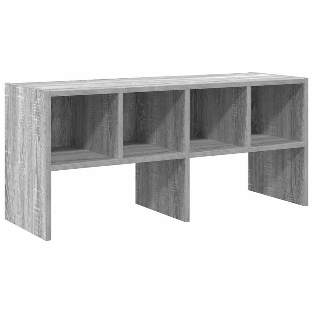 Zapatero apilable gris sonoma 89,5x30x40 cm