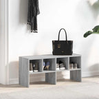 Zapatero apilable gris sonoma 89,5x30x40 cm