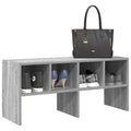 Zapatero apilable gris sonoma 89,5x30x40 cm
