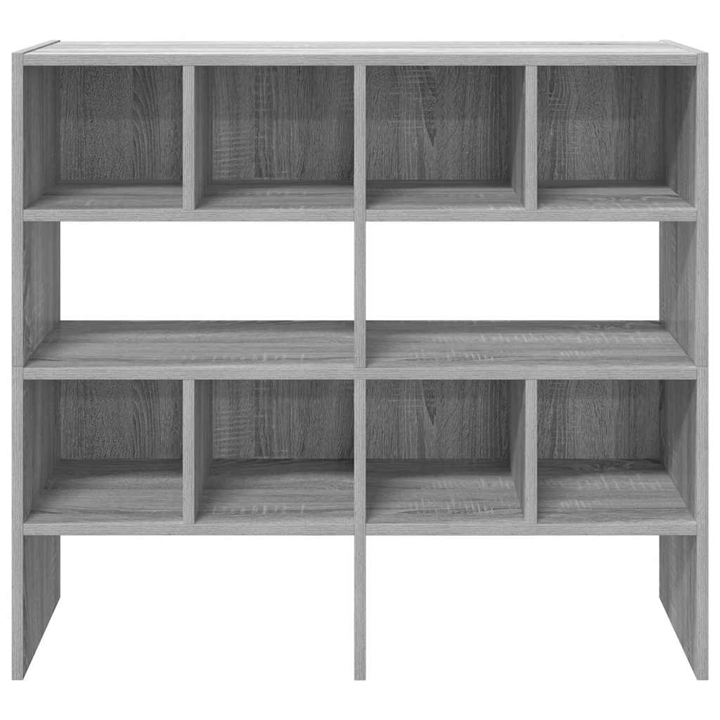 Zapateros 2 uds apilables gris sonoma 89,5x30x40 cm