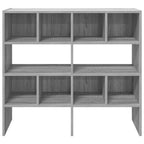 Zapateros 2 uds apilables gris sonoma 89,5x30x40 cm