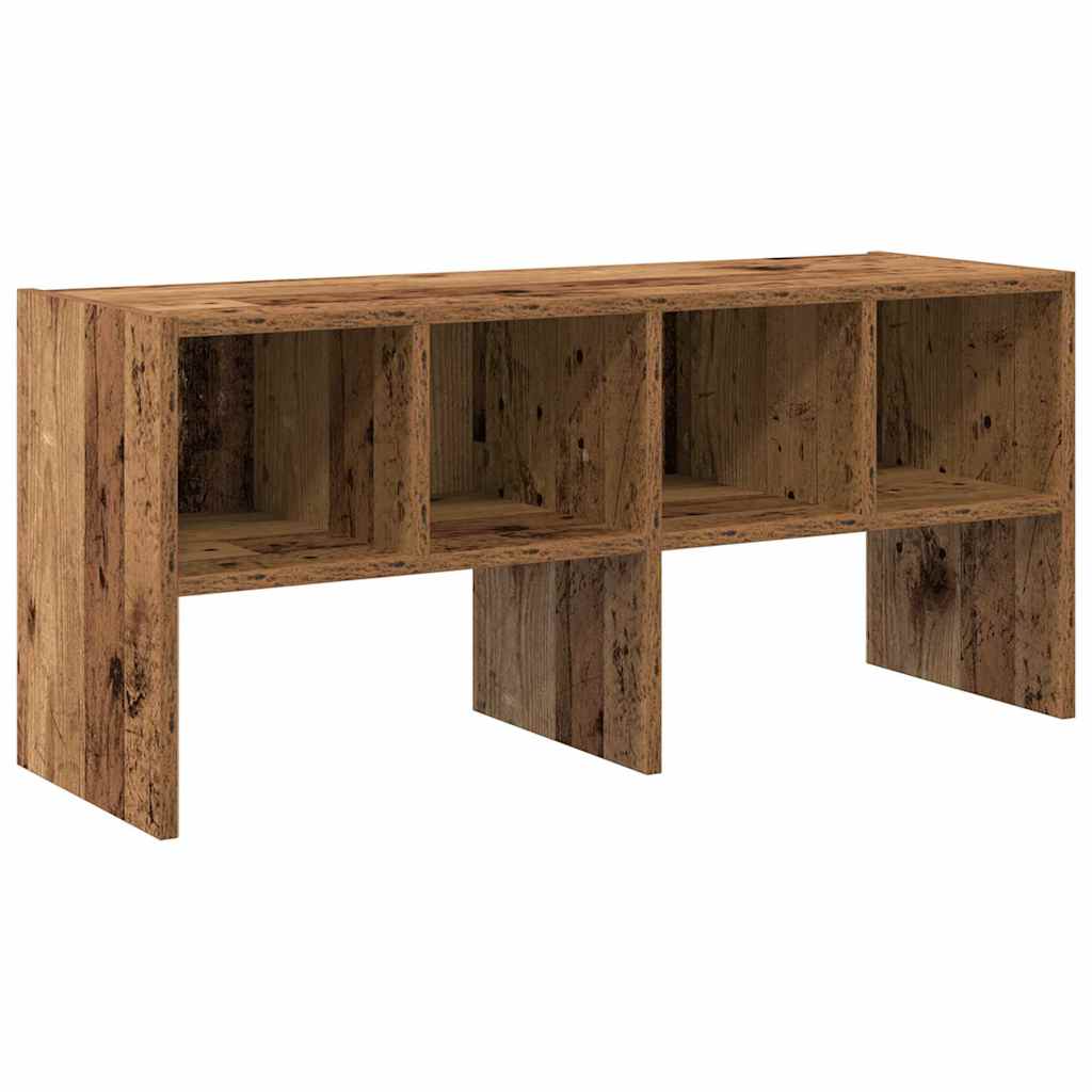 Zapatero apilable madera vieja 89,5x30x40 cm