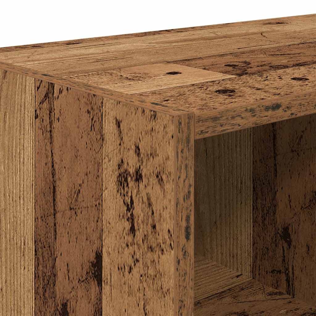 Zapatero apilable madera vieja 89,5x30x40 cm