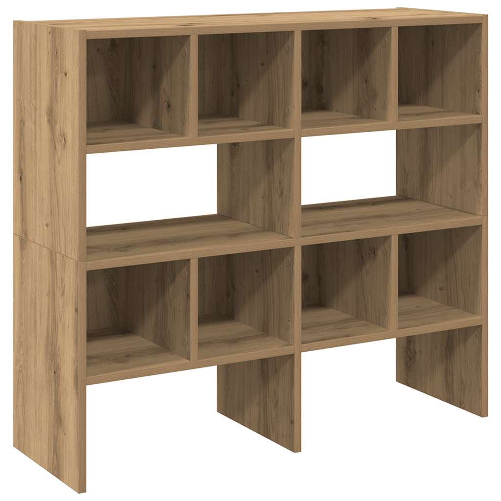 Zapateros 2 uds apilables roble artesanal 89,5x30x40 cm