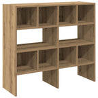 Zapateros 2 uds apilables roble artesanal 89,5x30x40 cm