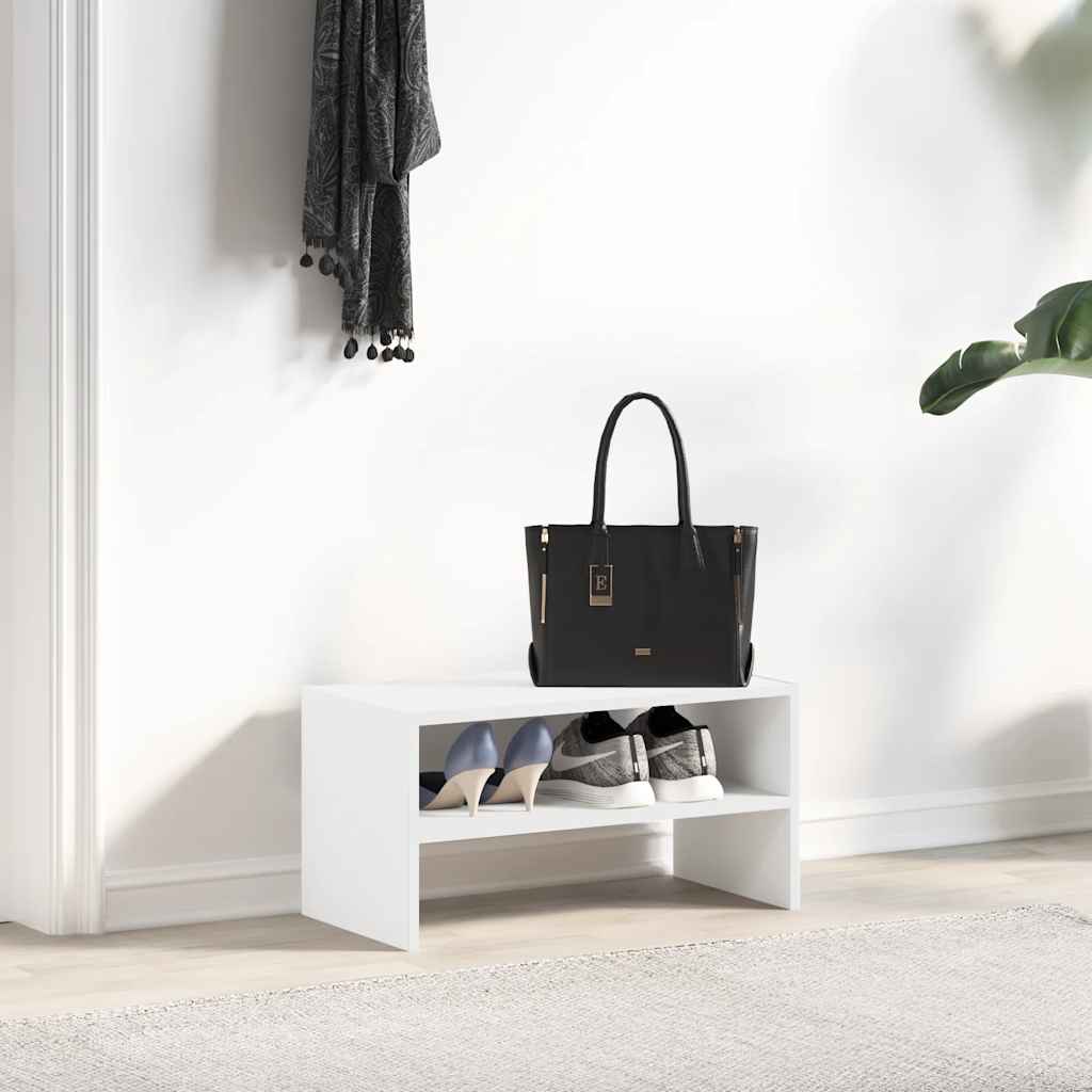 Zapatero apilable blanco 60x30x30,5 cm
