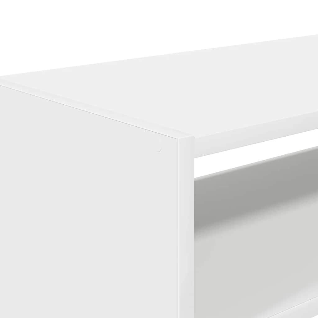 Zapateros 2 uds apilables blanco 60x30x30,5 cm