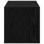 Zapatero apilable roble negro 60x30x30,5 cm