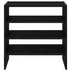 Zapateros 2 uds apilables roble negro 60x30x30,5 cm