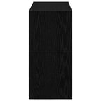 Zapateros 2 uds apilables roble negro 60x30x30,5 cm