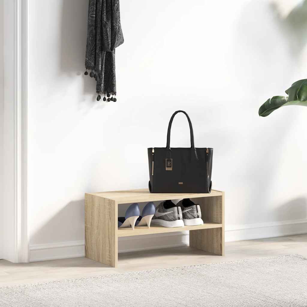 Zapatero apilable roble sonoma 60x30x30,5 cm