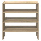 Zapateros 2 uds apilables roble sonoma 60x30x30,5 cm