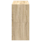 Zapateros 2 uds apilables roble sonoma 60x30x30,5 cm