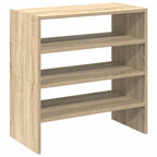 Zapateros 2 uds apilables roble sonoma 60x30x30,5 cm