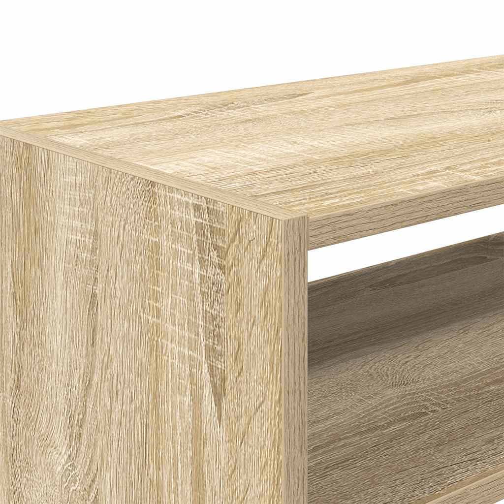 Zapateros 2 uds apilables roble sonoma 60x30x30,5 cm