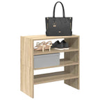 Zapateros 2 uds apilables roble sonoma 60x30x30,5 cm