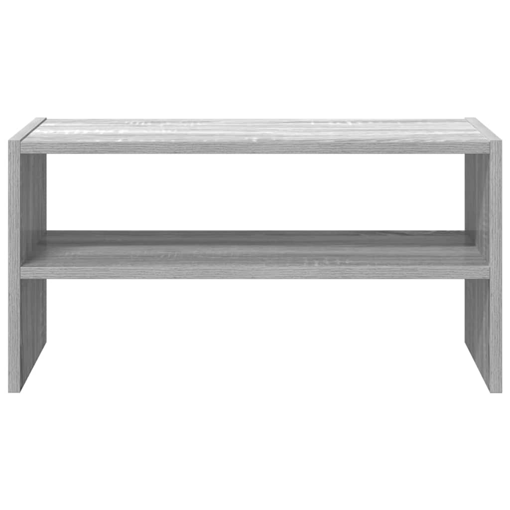 Zapatero apilable gris sonoma 60x30x30,5 cm