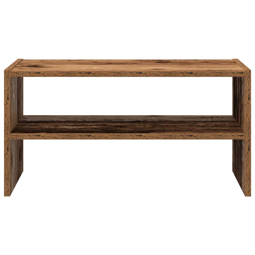 Zapatero apilable madera vieja 60x30x30,5 cm