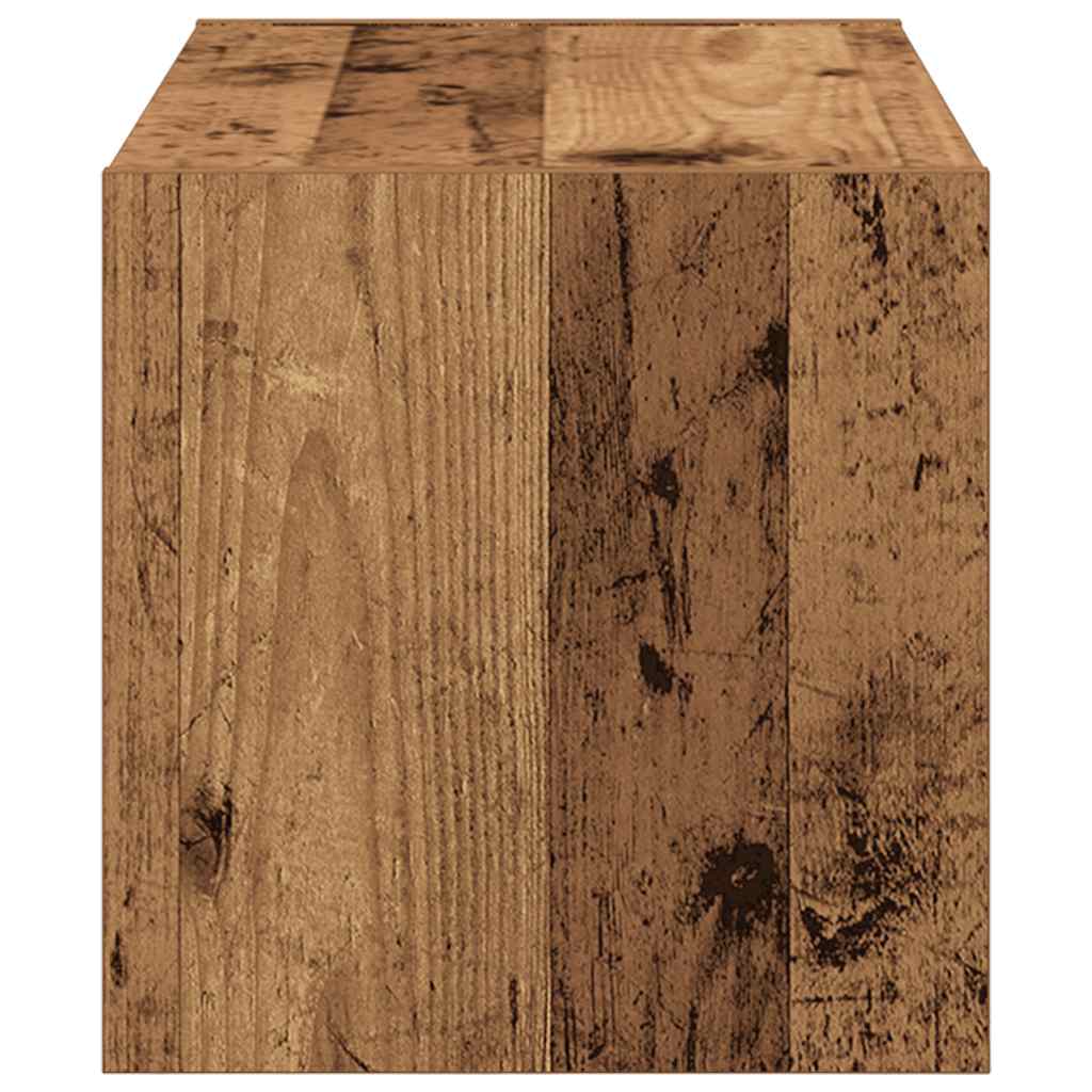 Zapatero apilable madera vieja 60x30x30,5 cm