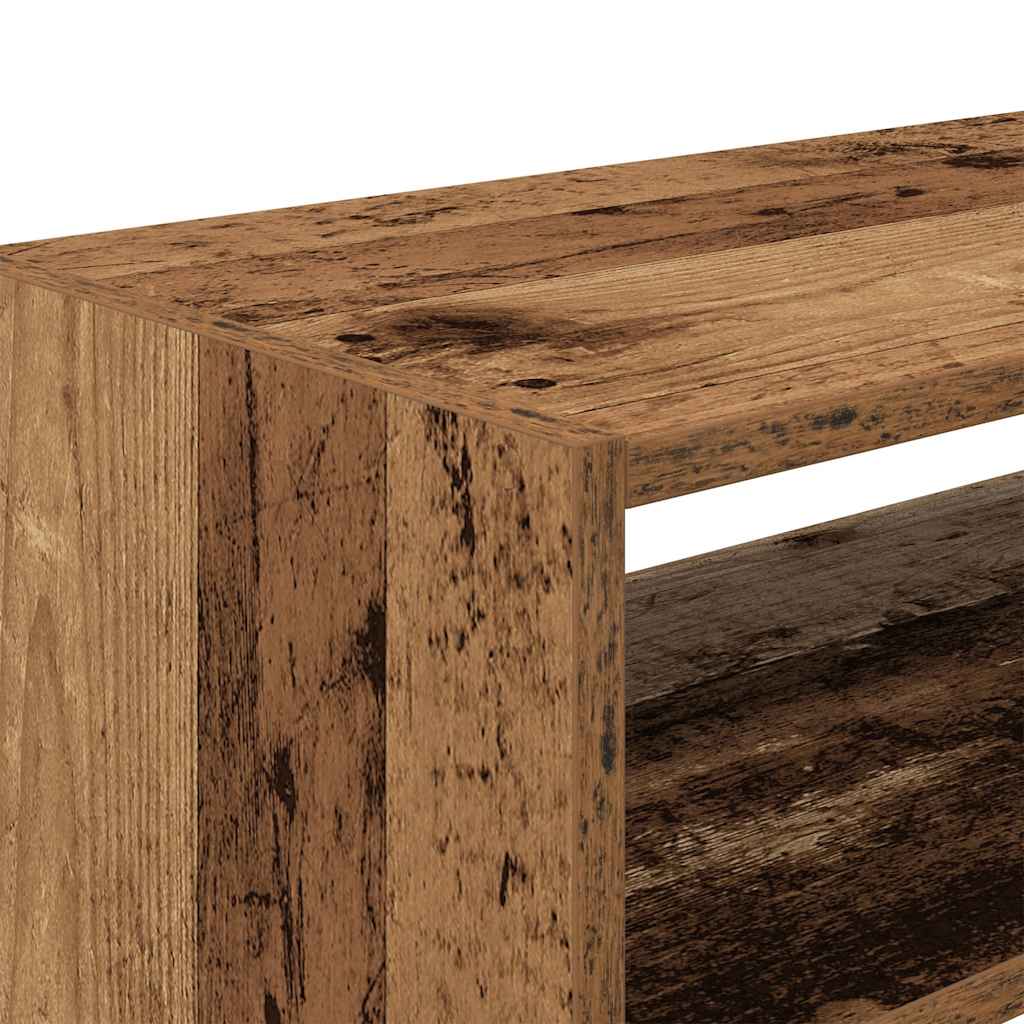 Zapatero apilable madera vieja 60x30x30,5 cm