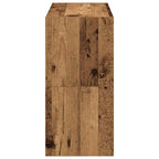 Zapateros 2 uds apilables madera vieja 60x30x30,5 cm