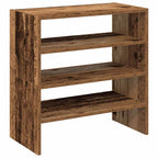 Zapateros 2 uds apilables madera vieja 60x30x30,5 cm