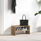 Zapatero apilable roble artesanal 60x30x30,5 cm