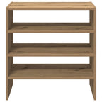 Zapateros 2 uds apilables roble artesanal 60x30x30,5 cm