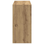 Zapateros 2 uds apilables roble artesanal 60x30x30,5 cm