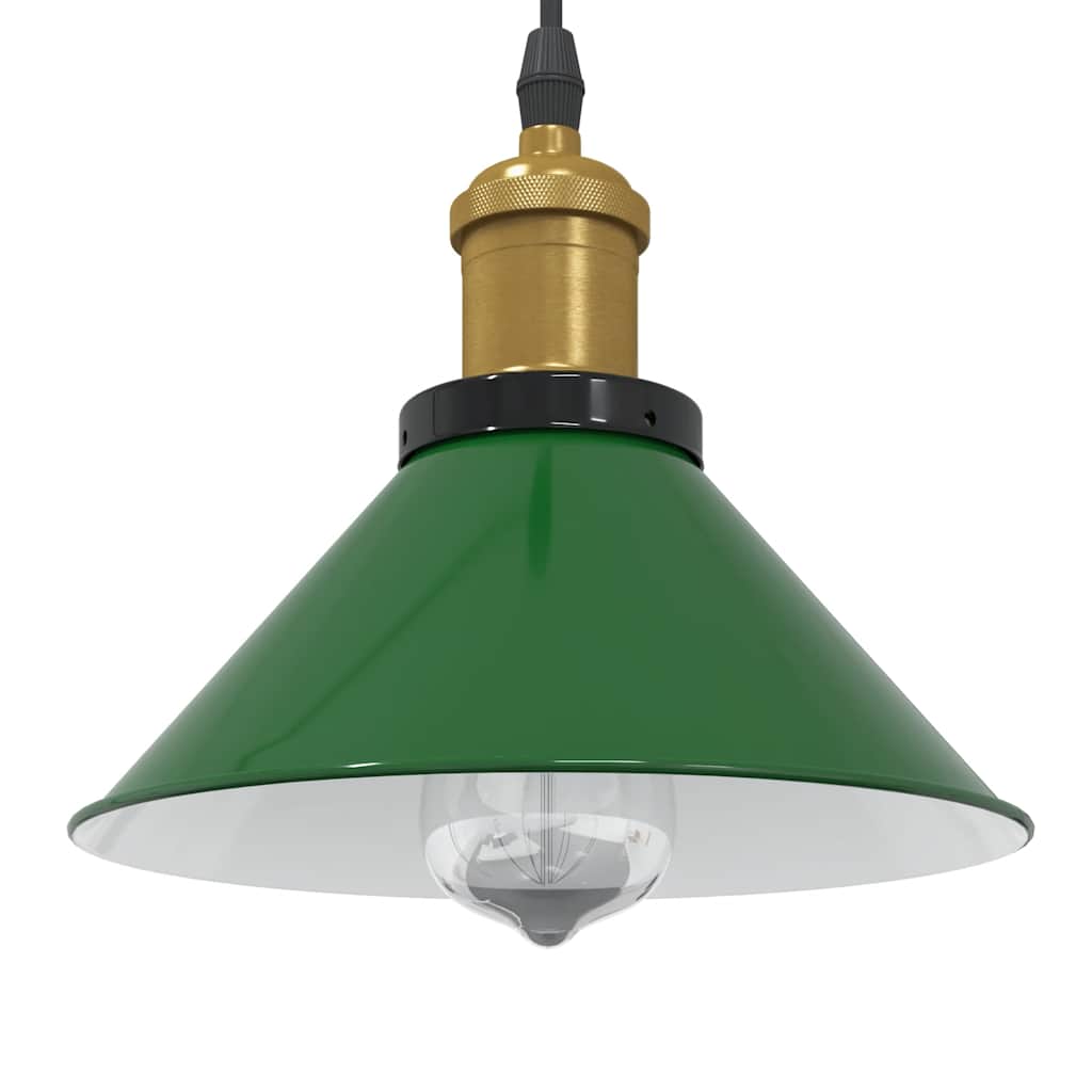 Candeeiro suspenso com 3 casquilhos E27 metal preto