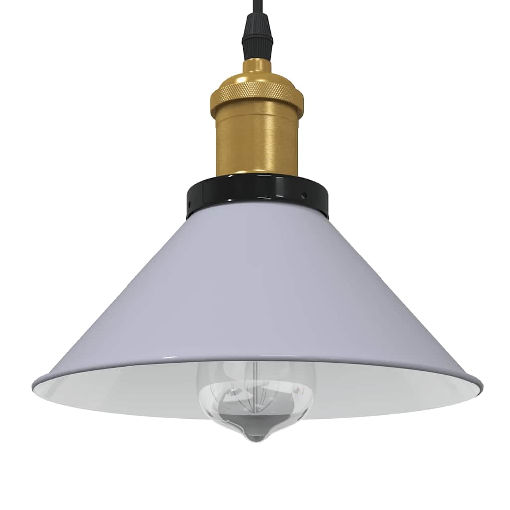 Candeeiro suspenso com 3 casquilhos E27 metal preto