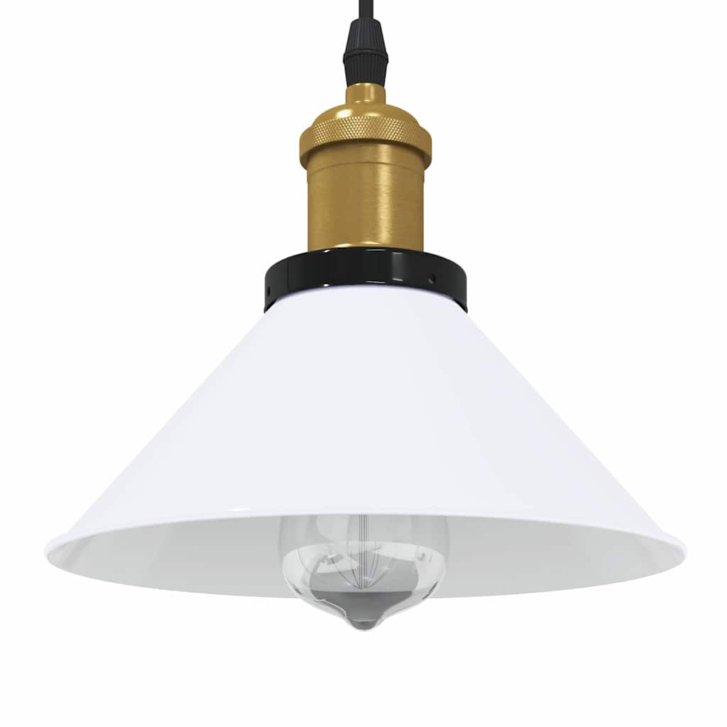 Candeeiro suspenso com 3 casquilhos E27 metal preto