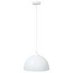 Lámparas colgantes 2 uds regulable en altura E27 blanco Ø 30 cm