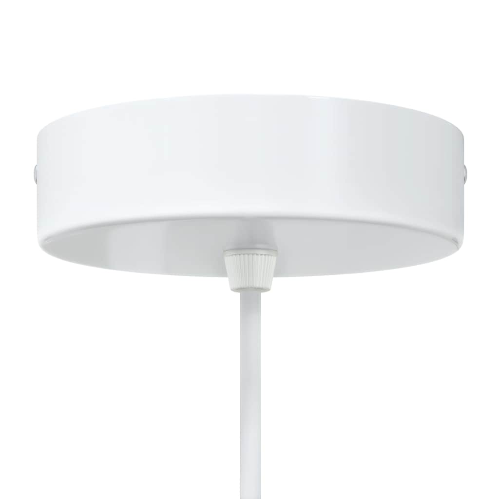 Lámparas colgantes 2 uds regulable en altura E27 blanco Ø 30 cm