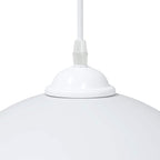 Lámparas colgantes 2 uds regulable en altura E27 blanco Ø 30 cm