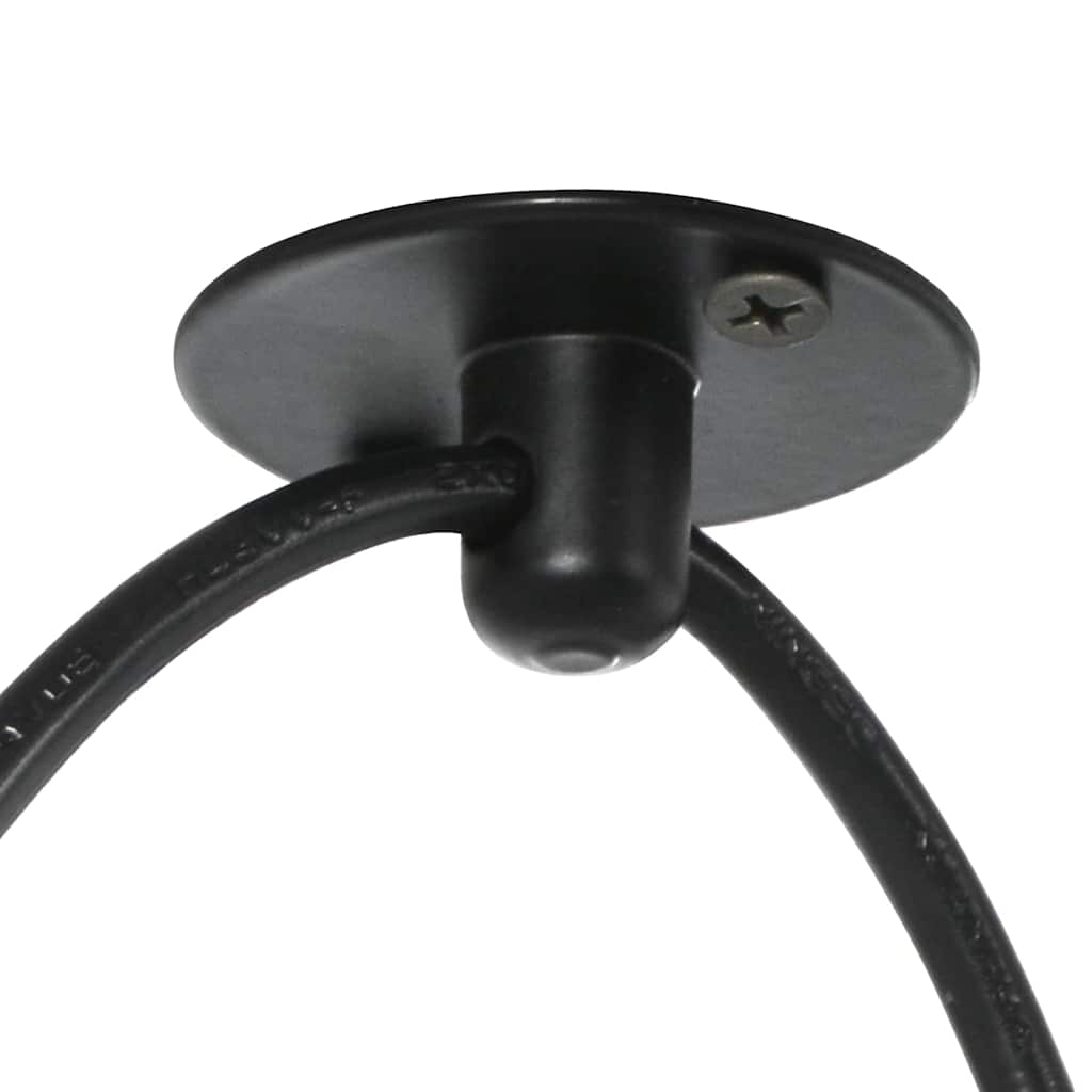 Lámpara colgante con 3 portalámparas E27 metal negro