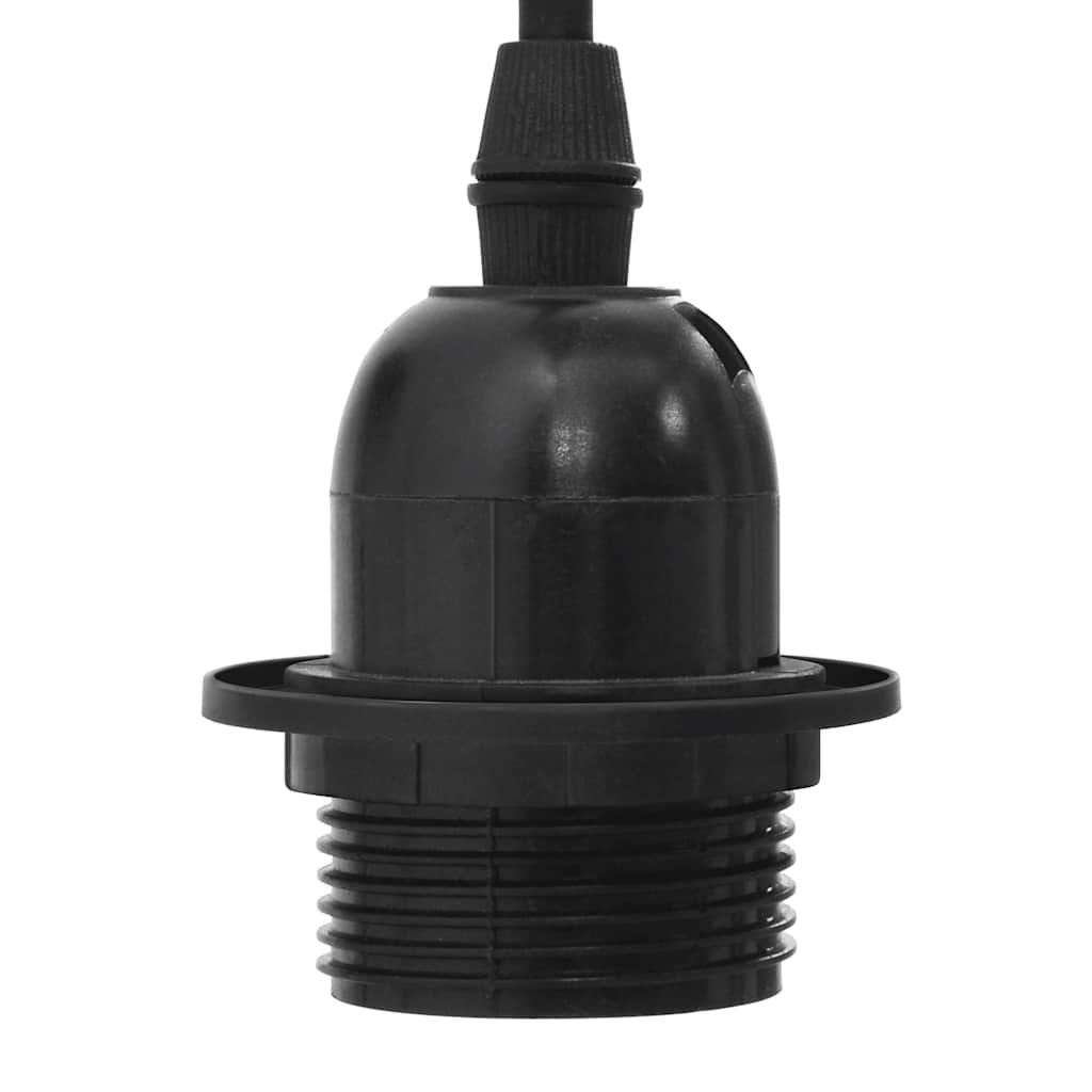 Lámpara colgante con 3 portalámparas E27 metal negro