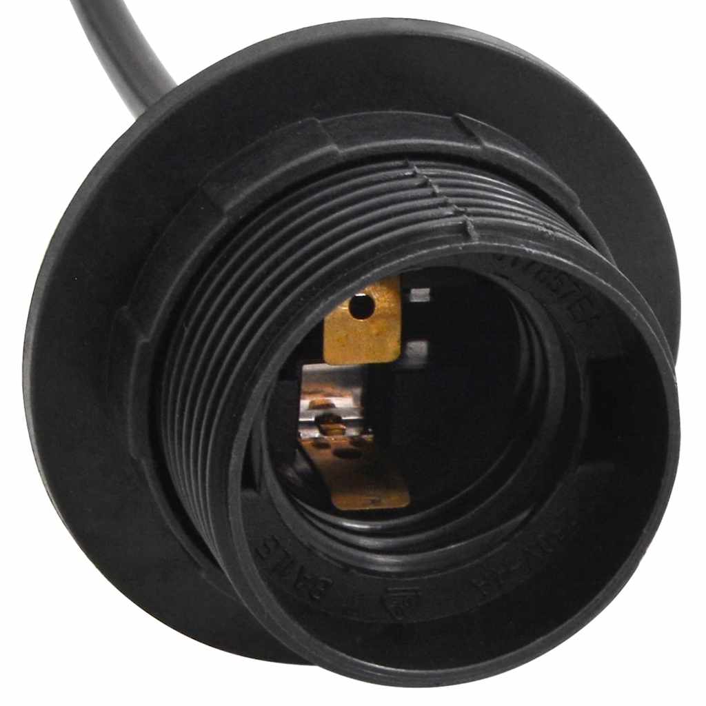 Lámpara colgante con 3 portalámparas E27 metal negro