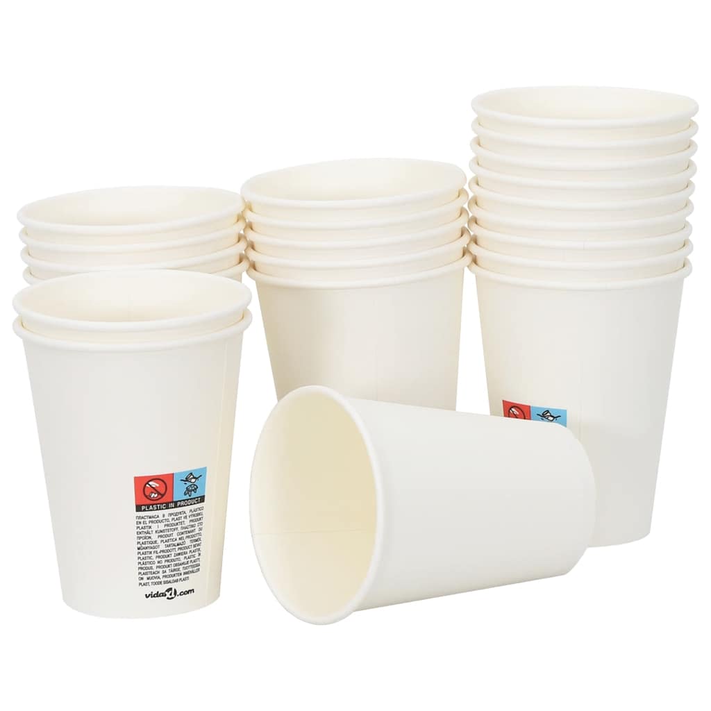 Tazas de café de papel 1000 uds 12oz 300ml blanco