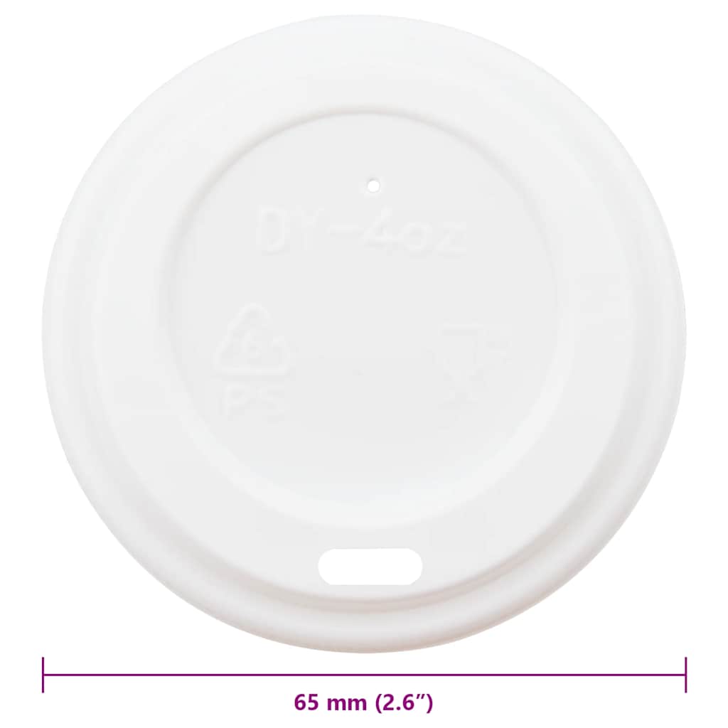 Tapas de cartón para vasos de café Ø60 mm 4oz 1000 uds