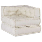 Sofá modular crema 70x70x54 tela