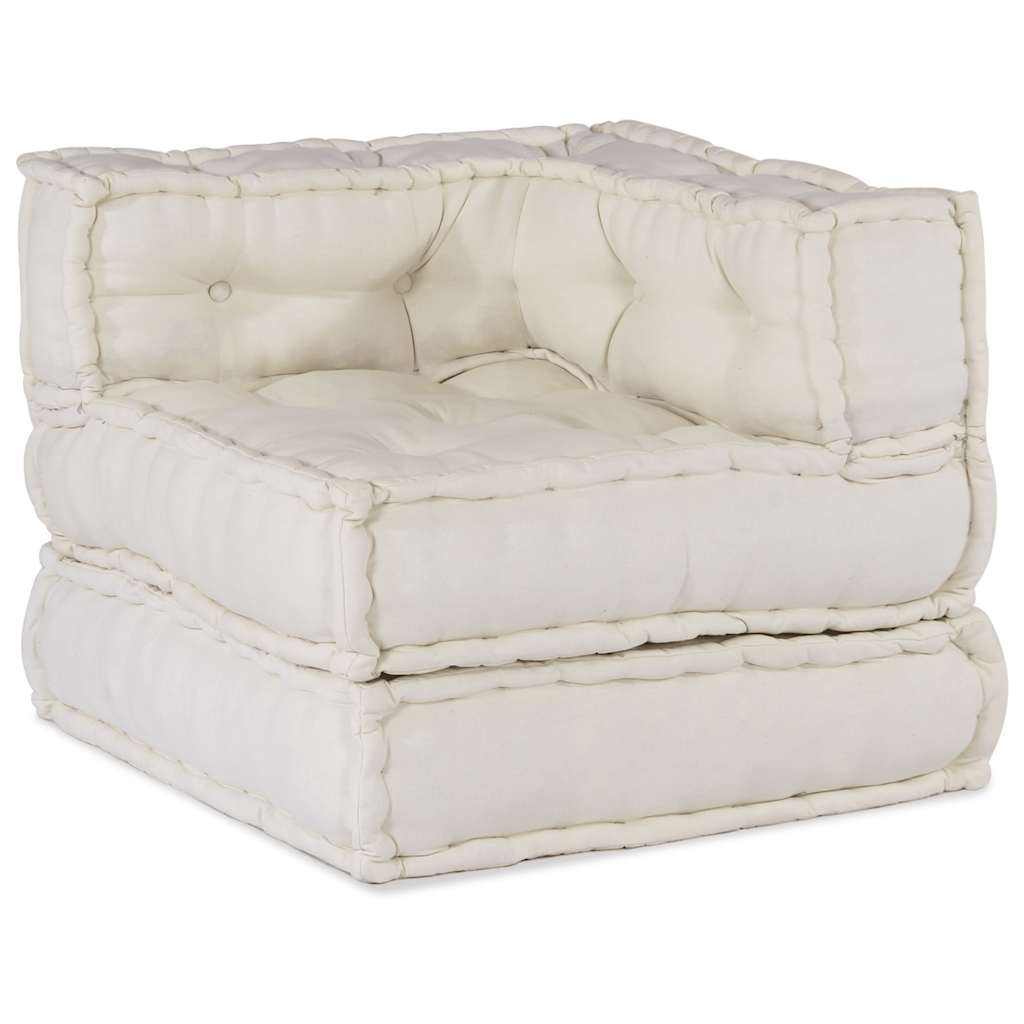 Sofá modular crema 70x70x54 tela