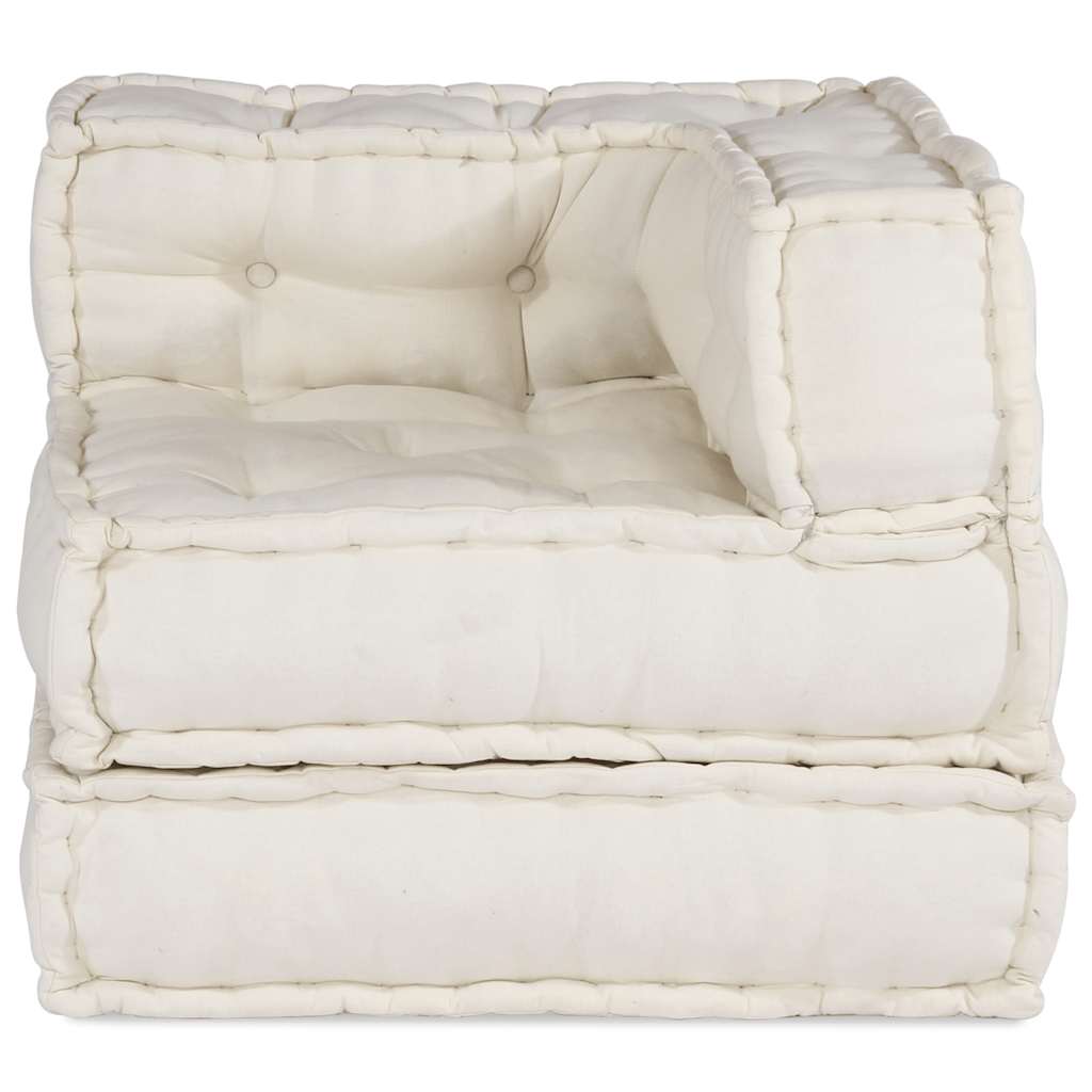 Sofá modular crema 70x70x54 tela