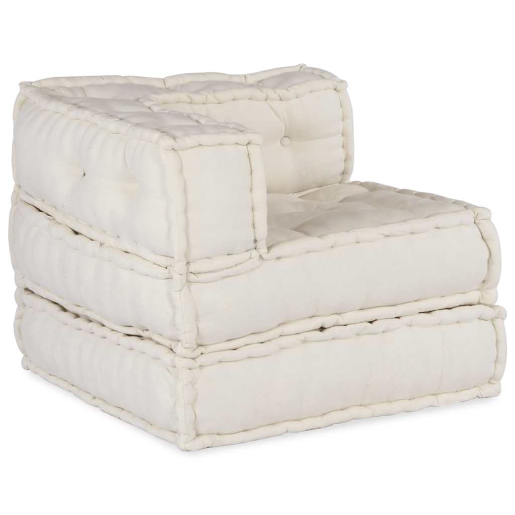 Sofá modular crema 70x70x54 tela