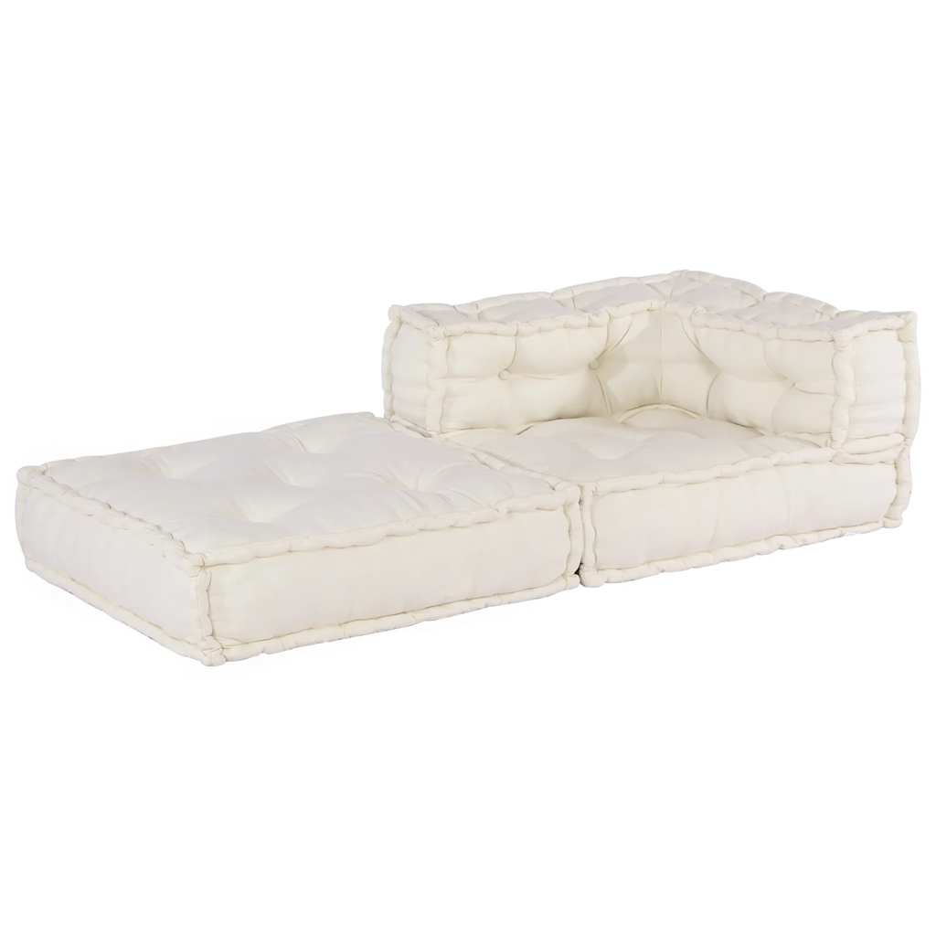 Sofá modular crema 70x70x54 tela